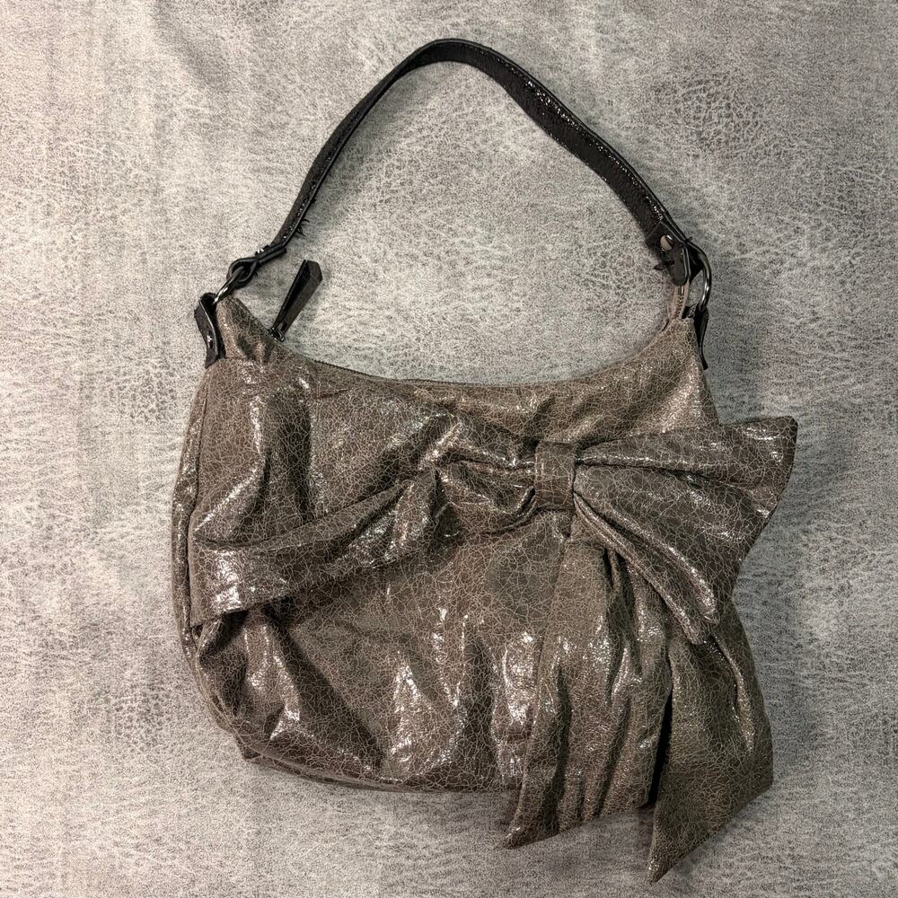 Simply Vera Wang Metallic Bow Shoulder Bag